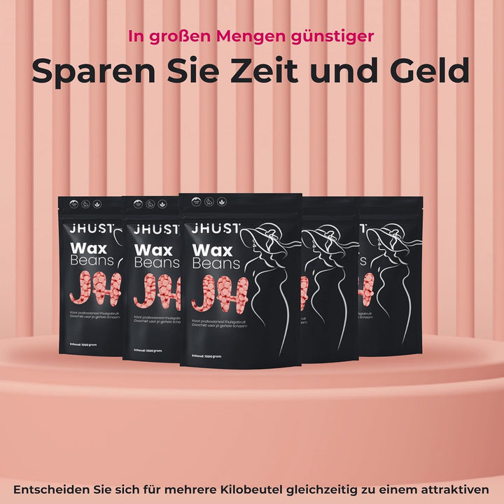Heisswachs Perlen 1 kg – streifenfreies Warmwachs für Körper, Gesicht & Intimbereich, Waxing Bohnen