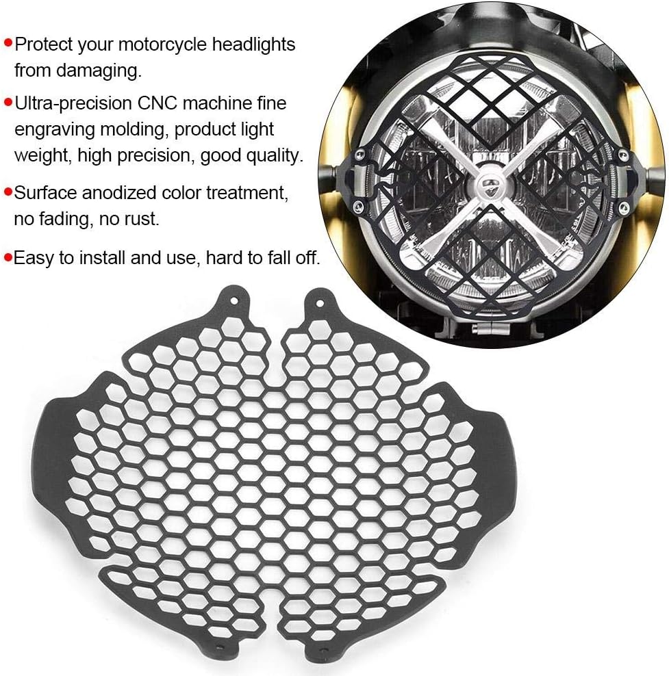 Scheinwerferschutzgrill, Scheinwerferschutzgitter Motorradumbau für Scrambler800 400 15-19