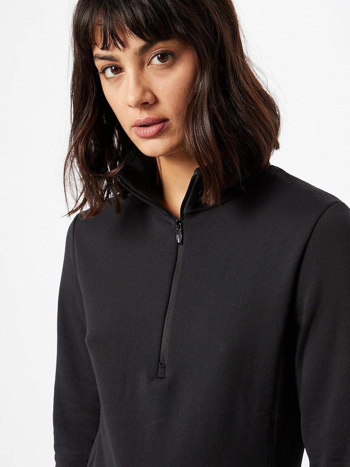 CMP Damen Stretch-Fleecepullover für Damen Fleeceshirt 42 Schwarz, 42 Schwarz