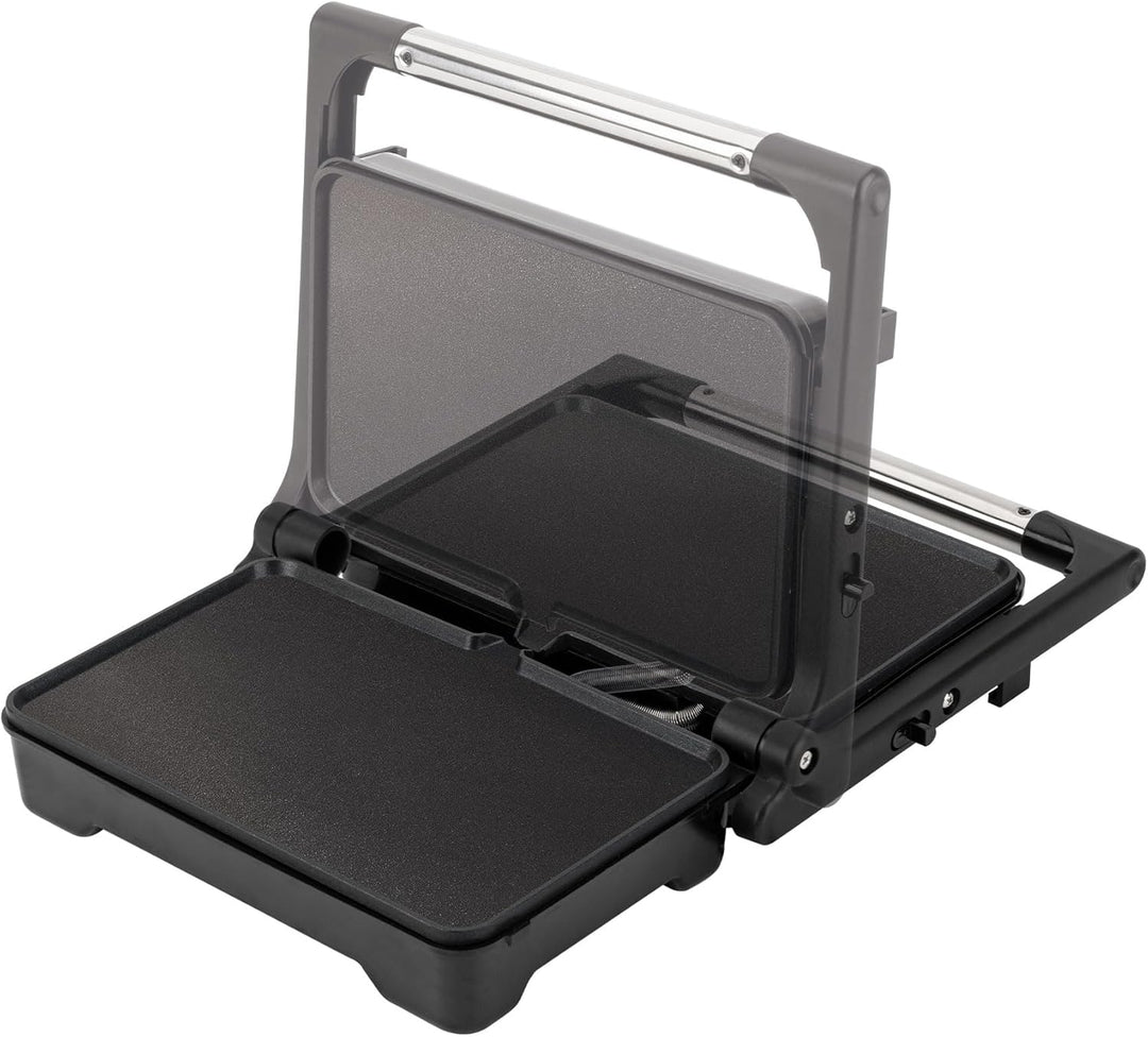 JATA JEGR1183 Doppelgrill, 1500 W, Elektrogrill mit 180°-Öffnung und Schwingdeckel, regulierbares Th
