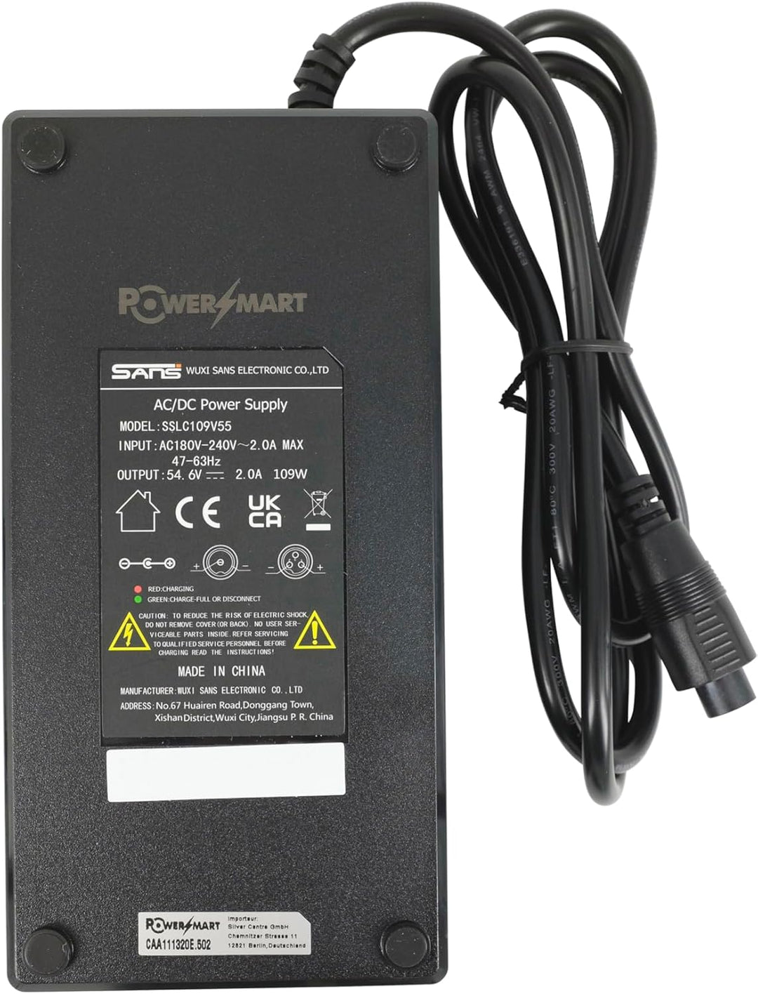 PowerSmart® 48V 2A Ladegerät für Fischer Proline-EVO EM 1609, Proline-EVO ETD 1607, Proline-EVO ETH