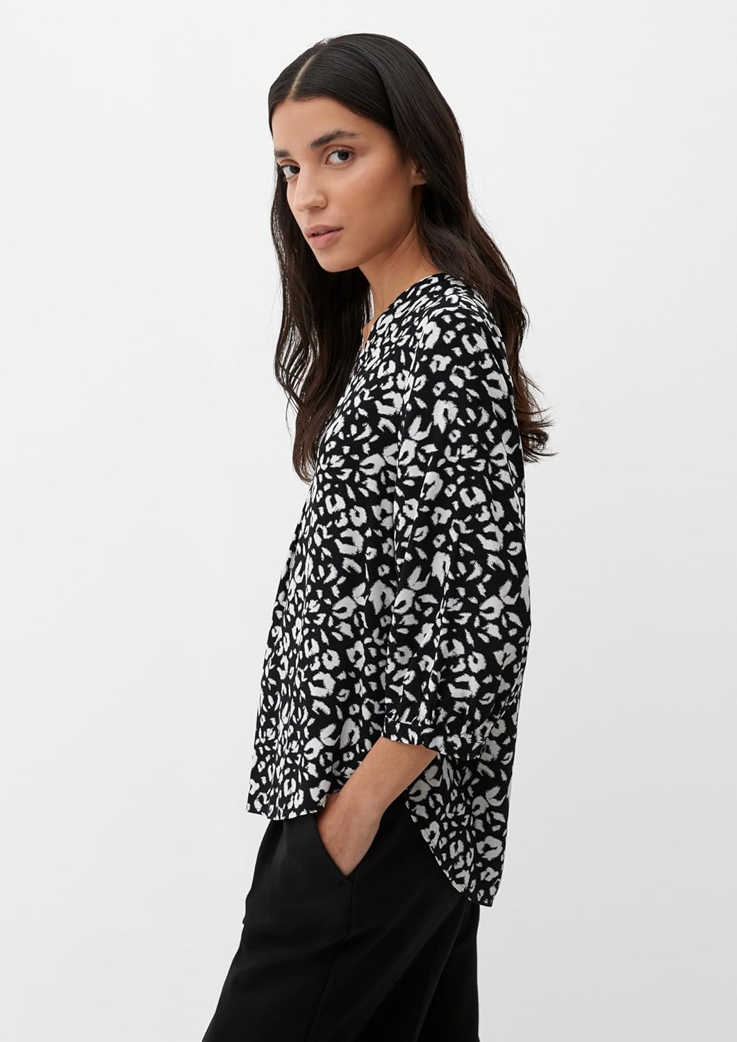 s.Oliver Viskosebluse mit Tunika-Ausschnitt 38 99a6, 38 99a6