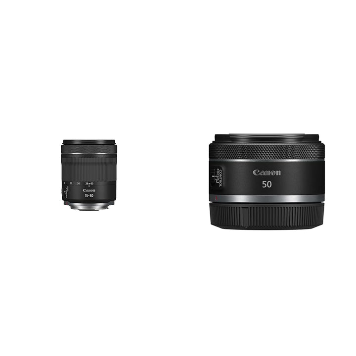 CANON Objektiv RF 15-30mm F4.5-6.3 is STM & RF 50mm F1.8 STM Objektiv | Kompakt und leicht, hohe Lic