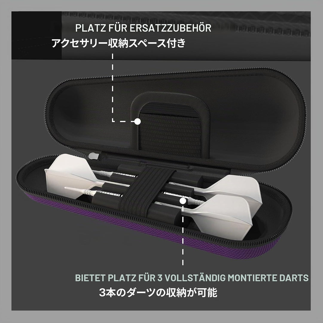 Target Japan Takoma Shell Wallet, Lila | Dart-Tasche, Dart-Aufbewahrungsbehälter, hält 3 vollständig
