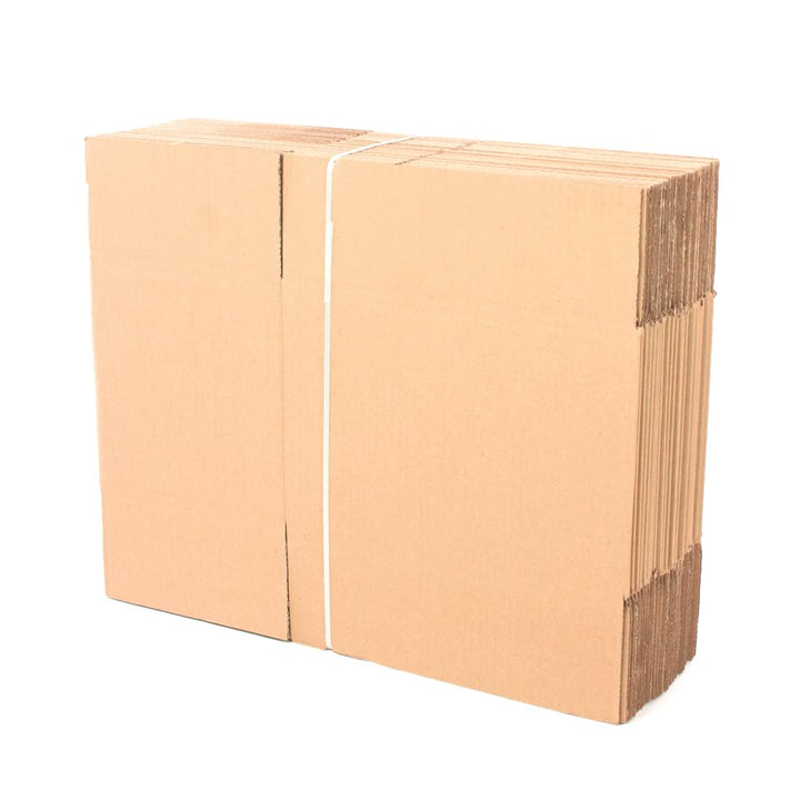 Pack mit 25 verstärkten Kartons mit den Massen 30x20x20 cm und einfacher Welle - Hergestellt in der