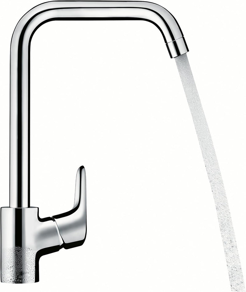 Hansgrohe Ecos L Mischbatterie für die Küche, chromfarben, Silber, Large