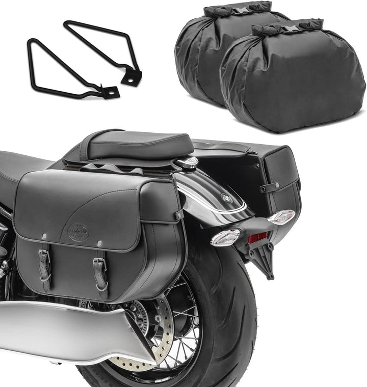 Satteltaschen KT + Halter für Kawasaki Vulcan S/Café
