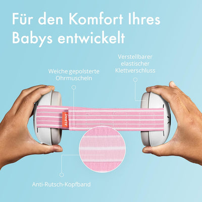 Alpine Muffy Baby Kapselgehörschützer - Gehörschutz für Babys und Kleinkinder von 12 bis 36 Monate -