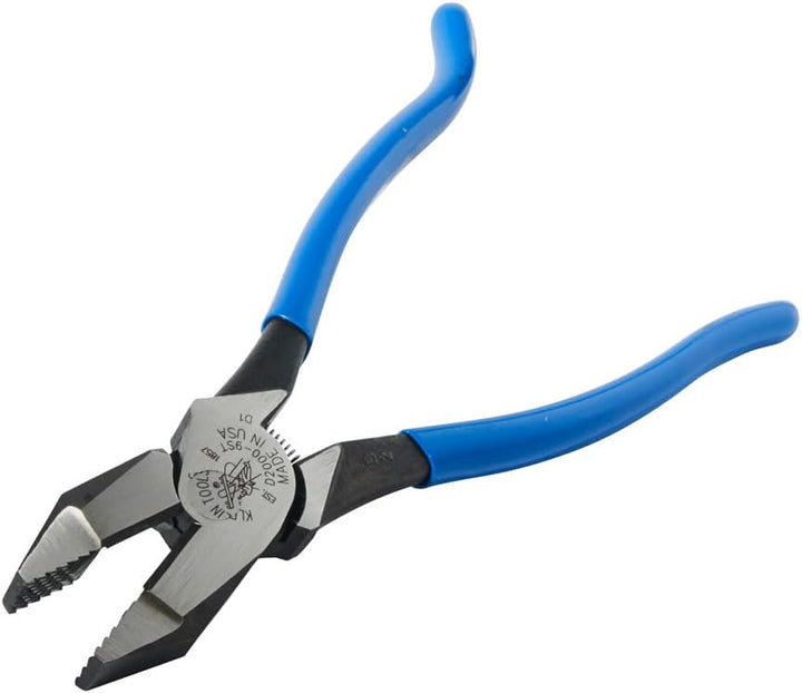 Ironworker Tool Heavy Duty Cutting Pliers, 9-Inch Plier for Rebar Work is Spring Loaded Klein Tools