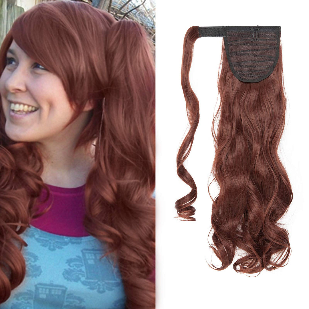 SEGO Ponytail Haarteil Clip in Pferdeschwanz Extension lockig Haarverlängerung Zopf Hair Piece gewel