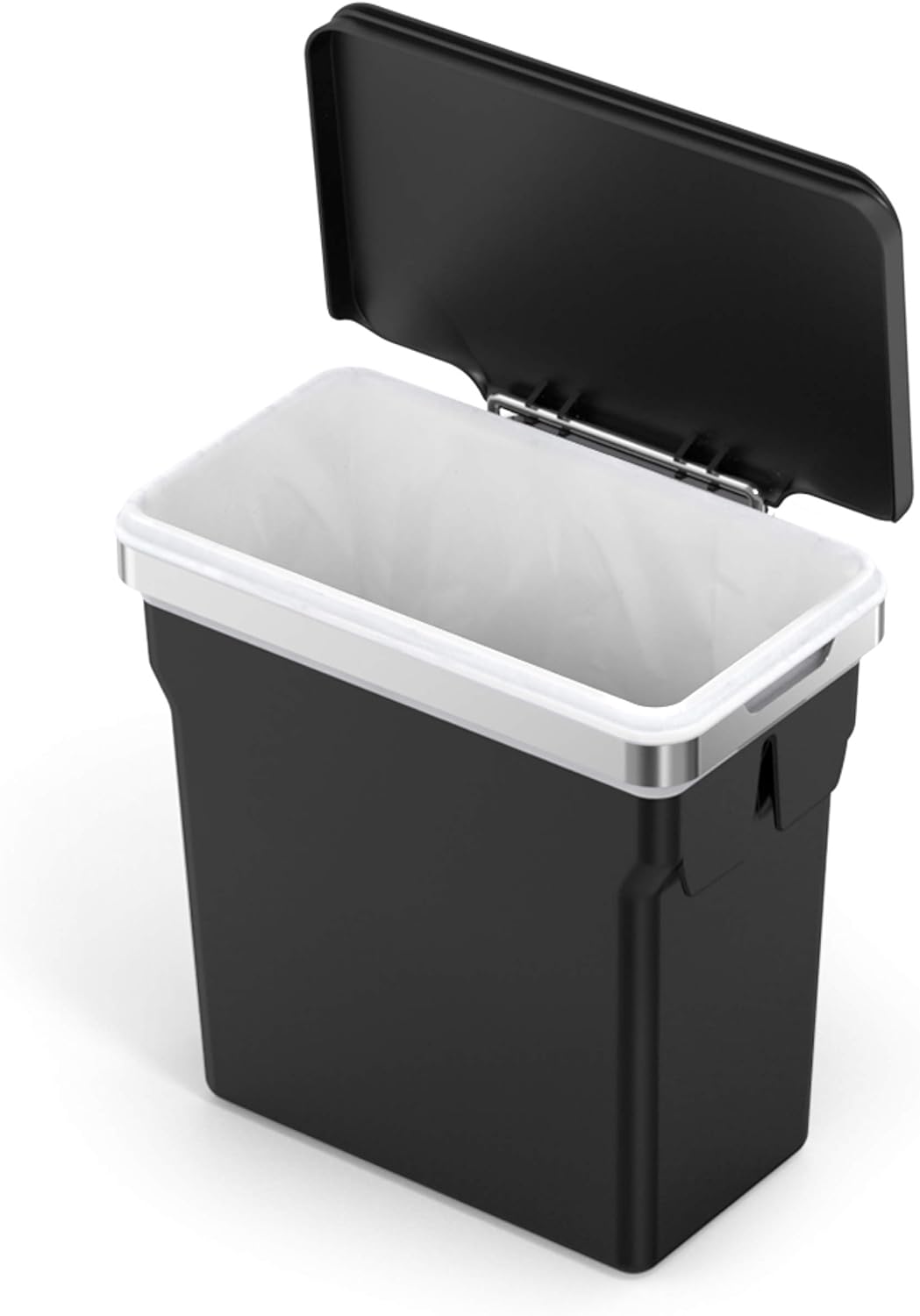 simplehuman CW1643 10 Liter, Schrank Abfalleimer, Hängender Mülleimer mit Deckel Küche Küchenmülleim