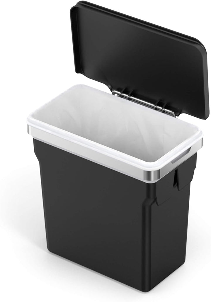 simplehuman CW1643 10 Liter, Schrank Abfalleimer, Hängender Mülleimer mit Deckel Küche Küchenmülleim
