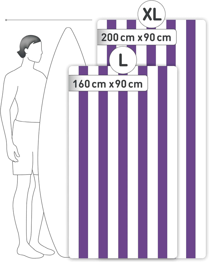 Fit-Flip Strandtuch XXL aus Mikrofaser - leicht und schnelltrocknend - 100% recyceltes Strandhandtuc