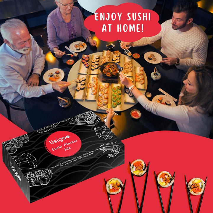Sushi Maker Komplett-Set Sushi Maker Sushi Maker Set Sushi Maker Set mit Bambusmatte Japanisches Mes