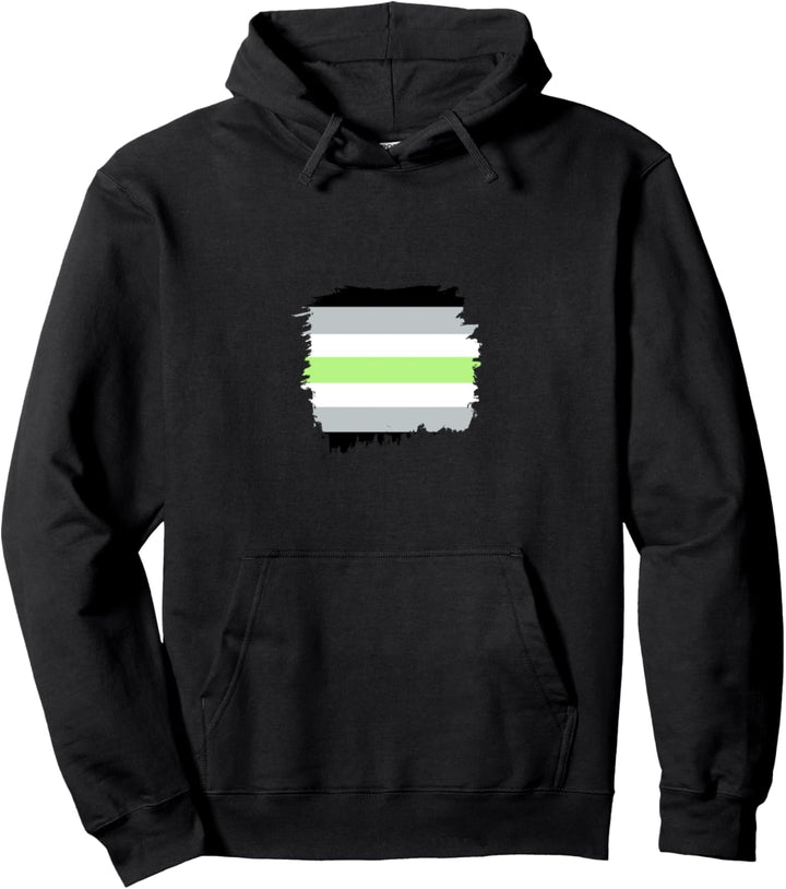 Agender Pride Flagge. Pullover Hoodie