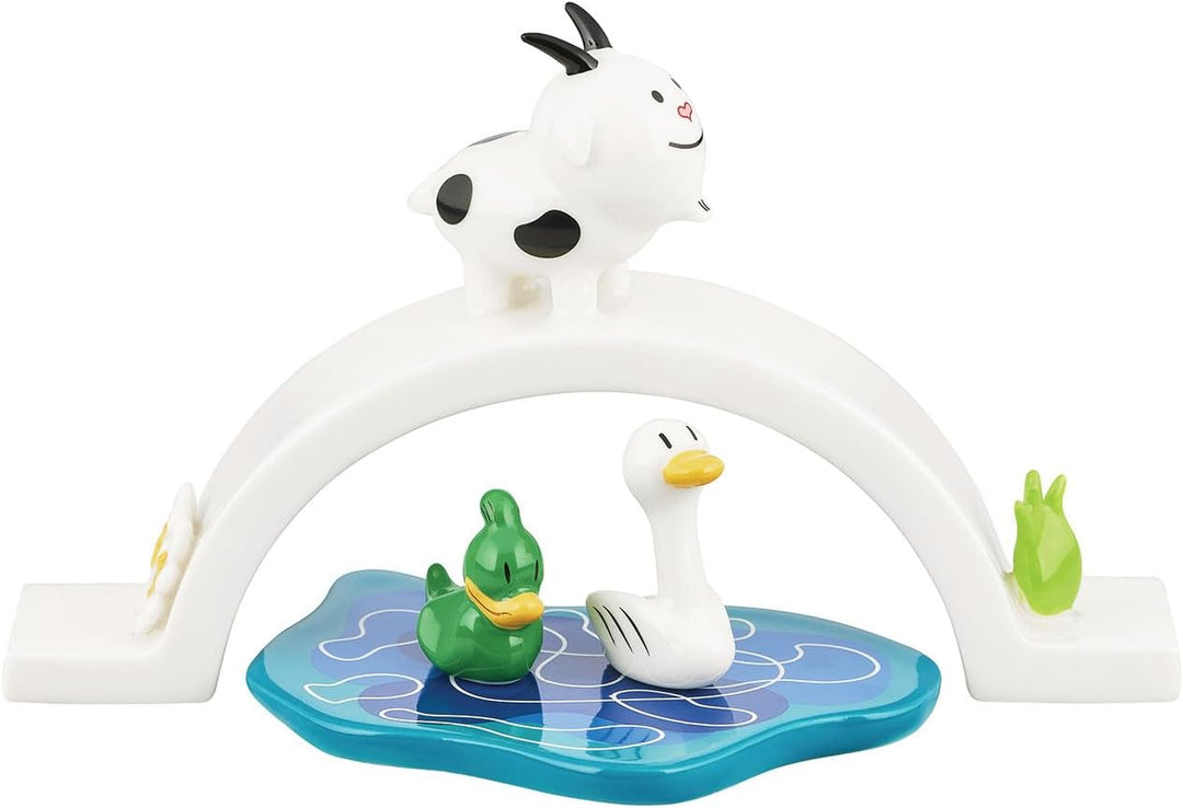 Alessi Signorina Due Cornetti AGJ01 17 – Krippenfigur aus Porzellan, Handdekoriert, Mehrfarbig Einhe