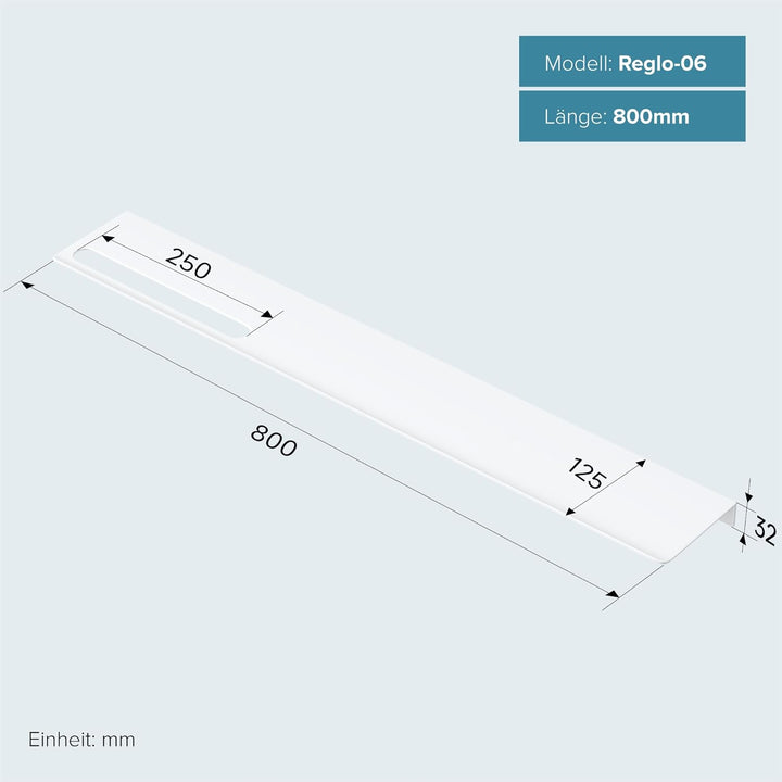 doporro Duschablage ohne Bohren 80 cm, Duschregal selbstklebend aus Aluminium, Wandregal/Badregal mi