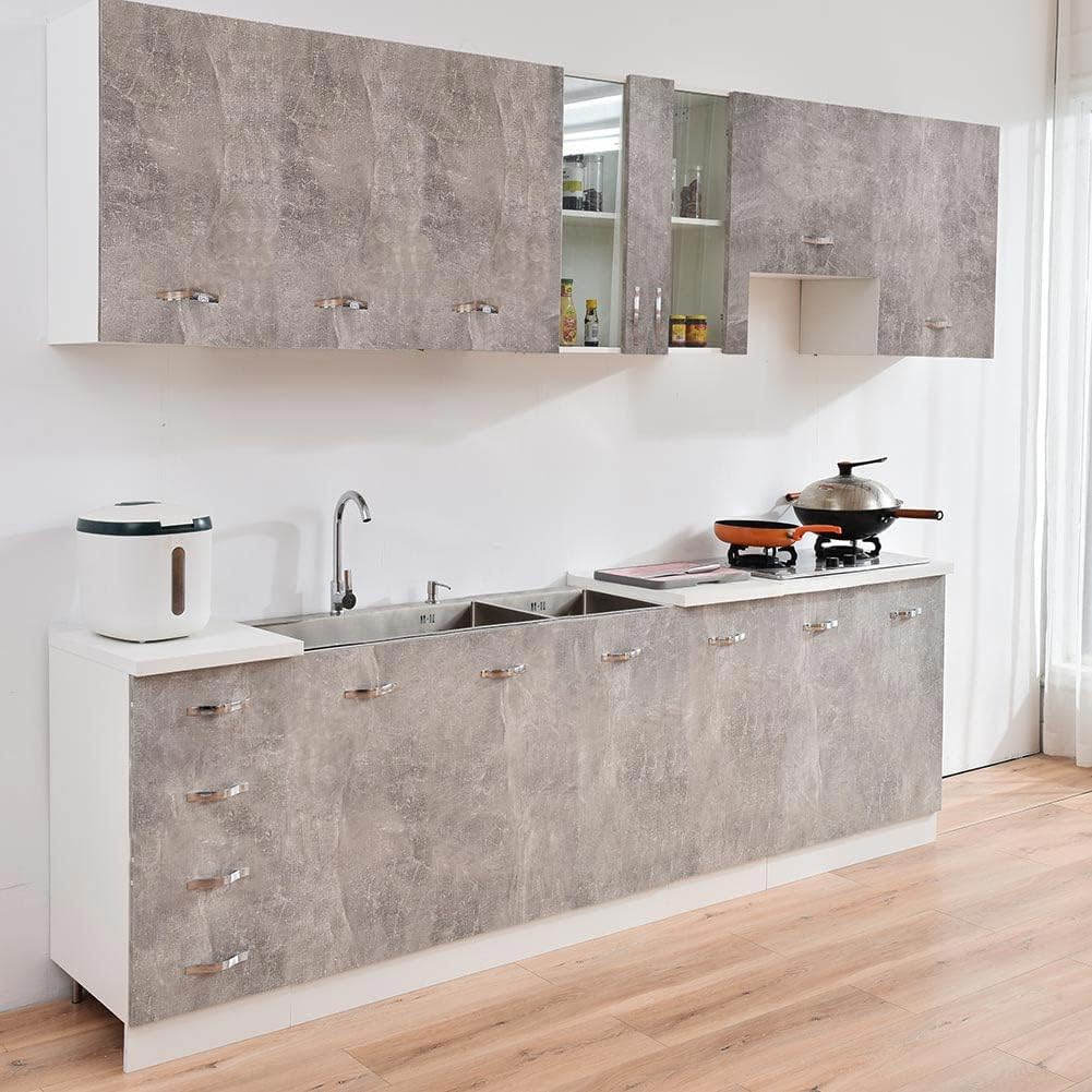 Shally Dogan WANDMONTIERTE KÜCHENWAND, Holz, grau, 40x32x72 cm 40x32x72 cm Grau, 40x32x72 cm Grau