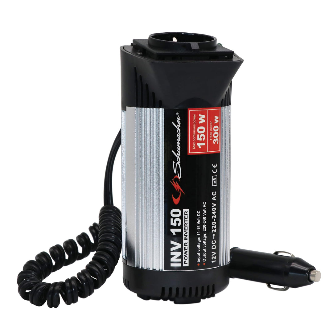 Schumacher INV 150 Spannungswandler Modifizierter Sinus-Wechselrichter 12V DC > 220V/240V AC - Dauer