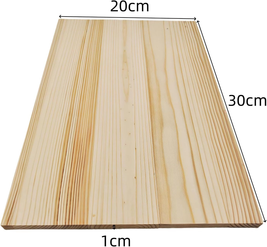 Rechteckige Holzbretter, unlackierte Holzblöcke zum Basteln, 30 x 20 x 1 cm, blanko, zum Schnitzen,