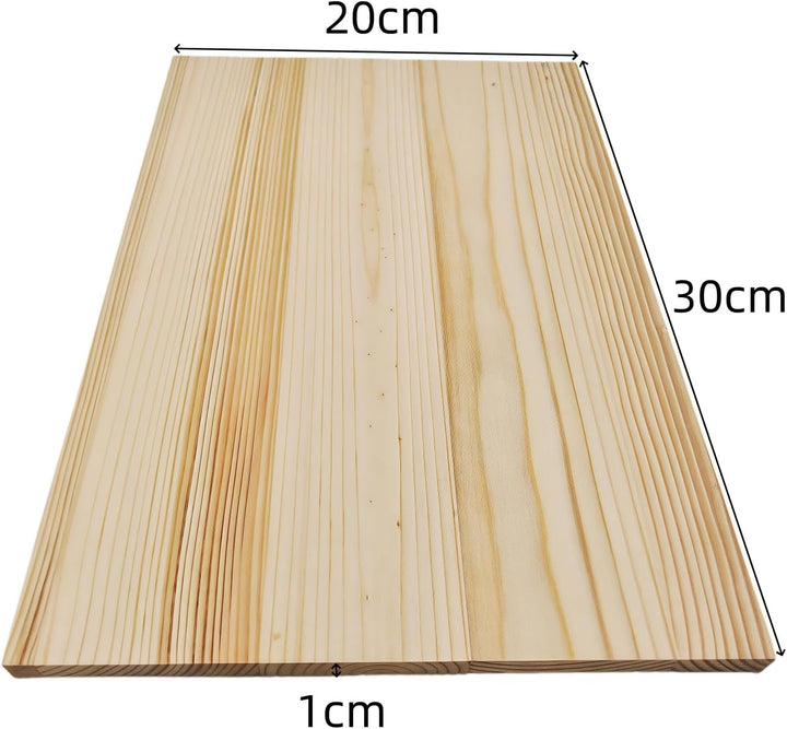Rechteckige Holzbretter, unlackierte Holzblöcke zum Basteln, 30 x 20 x 1 cm, blanko, zum Schnitzen,