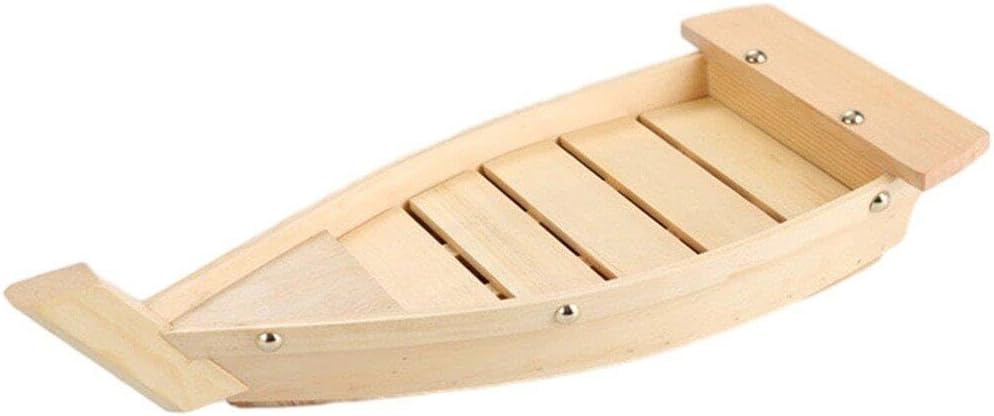 Haowul Holz Sushi -Boot, Das Grossgrösse Japanische Sashimi -Platte Japanische Küche Meeresfrüchte -