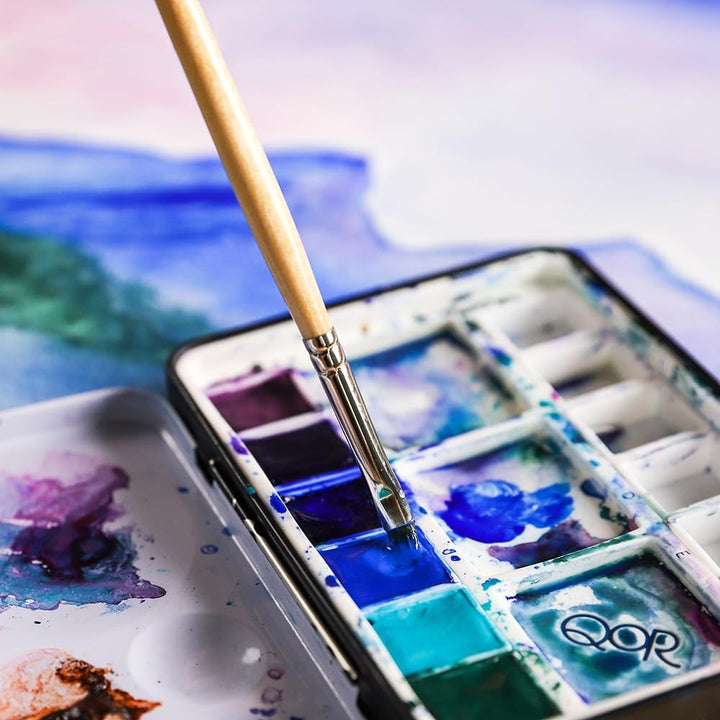 QoR Künstler-Aquarellfarben, Granulatoren, 6 Farben