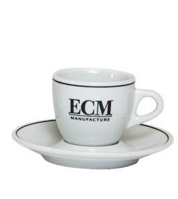 ECM Espressotassen mit Unterteller (VE= 6 Stück)