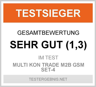 Multi Kon Trade M2B GSM Funk Alarmanlage mit LCD Display – umfangreiches Alarmanlagen Komplett-Set m