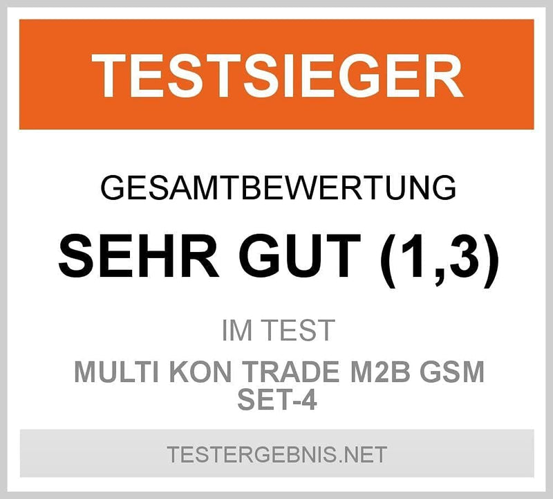 Multi Kon Trade M2B GSM Funk Alarmanlage mit LCD Display – umfangreiches Alarmanlagen Komplett-Set m