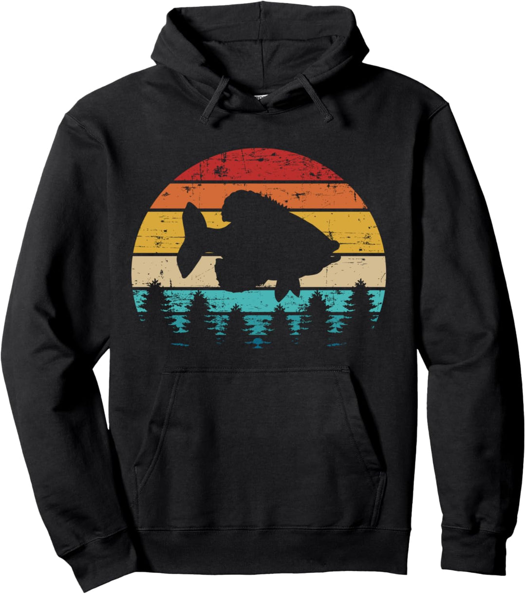 Angeln Crappie vintage retro Pullover Hoodie