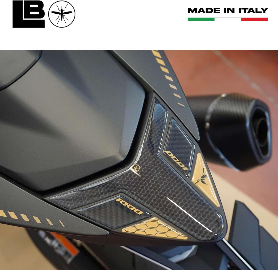 labelbike - 3D Aufkleber Motorrad Heck Schutz und Dekoration aus Harz kompatibel mit Honda Hornet 10