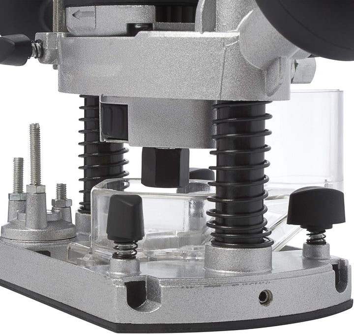 Trend 850 W 8 mm Router mit variabler Geschwindigkeit 230 V EU, 35 mm Eintauchtiefe, eingebaute Absc