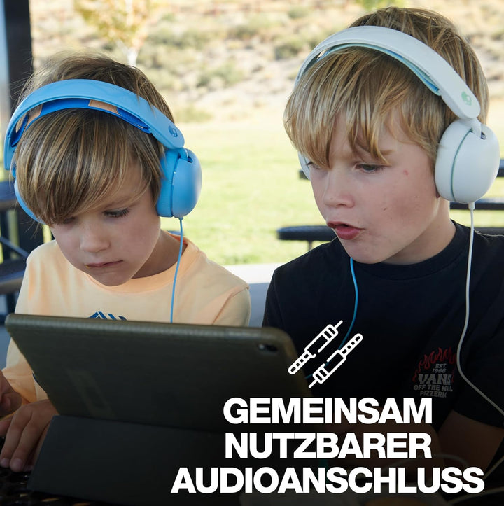 Skullcandy Grom Kabelgebundener Over-Ear-Kopfhörer für Kinder, Lautstärkebegrenzung, gemeinsam nutzb