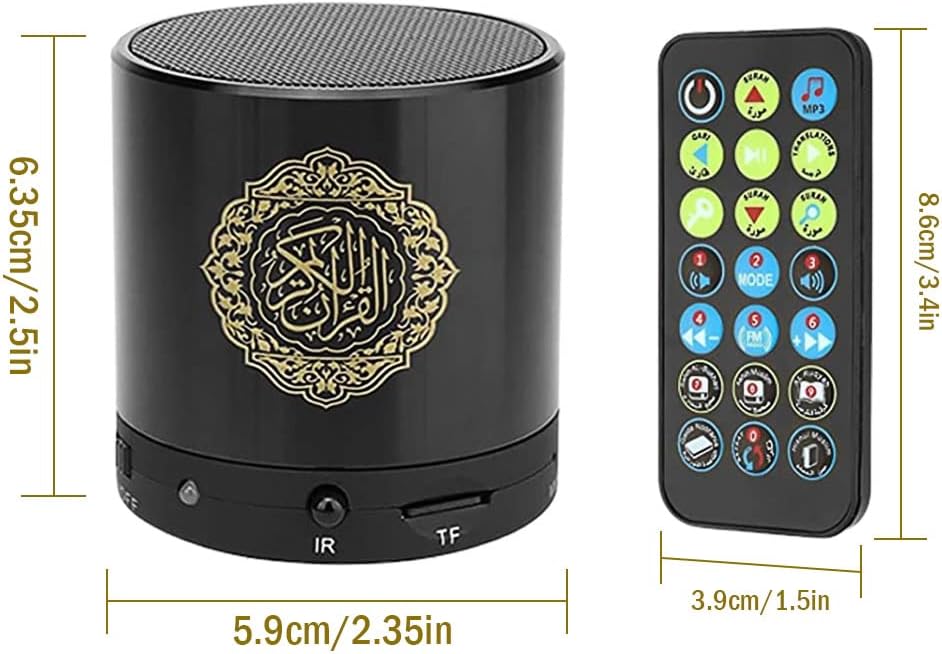 Anlising Koran-Lautsprecher MP3-Player, Koran-Übersetzer, Digitaler Koran-Lautsprecher, Tragbarer Ko
