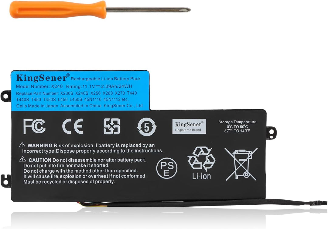 KingSener X240 45N1110 Laptop Akku Batterie für Lenovo ThinkPad T440 T440S T450 T450S X240 X250 X260