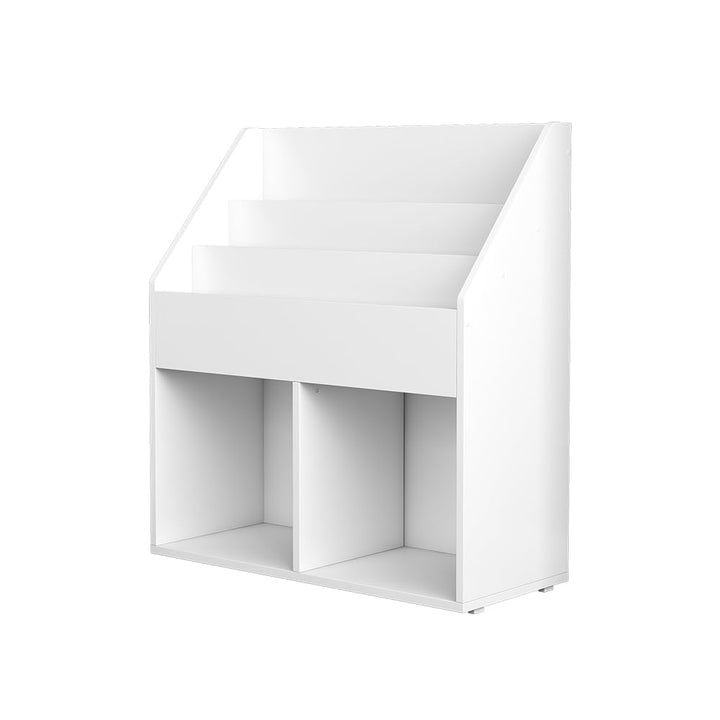 Oskar-Store Livinity Kinder Bücherregal Conny 72 x 79 cm, Weiss, Kinderregal mit grossen Ablagen Wei