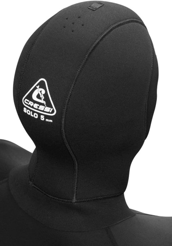 Cressi Solo Hood 5mm Neopren Kapuze klein schwarz Schwarz S, Schwarz S