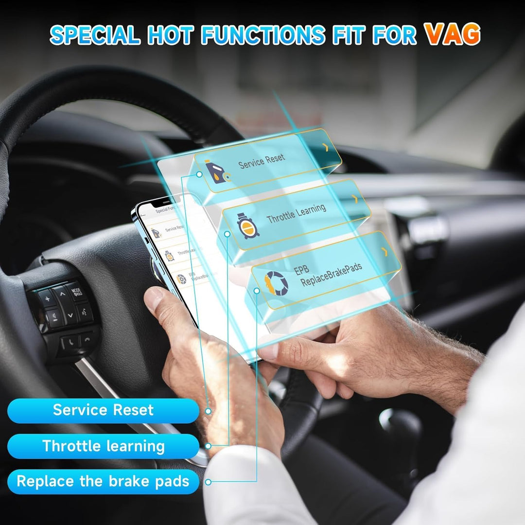 ANCEL BD500 Alles System OBD2 Bluetooth 5.0 Adapter für VW/Audi/Skoda/Seat Auto Diagnose EOBD OBDII