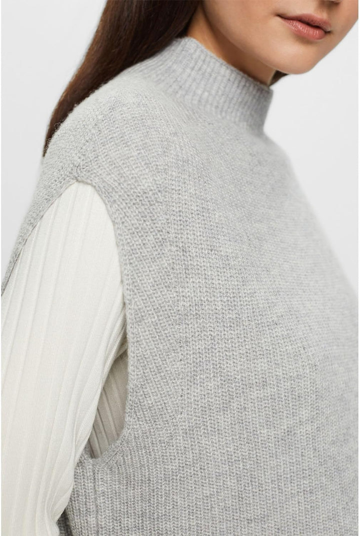 Esprit Collection Pullunder aus Wollmix XS Light Grey, XS Light Grey