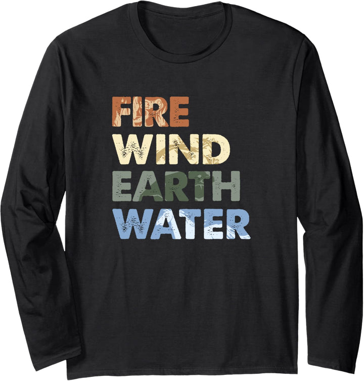 Disney Frozen 2 Element Text Stack Fill Langarmshirt