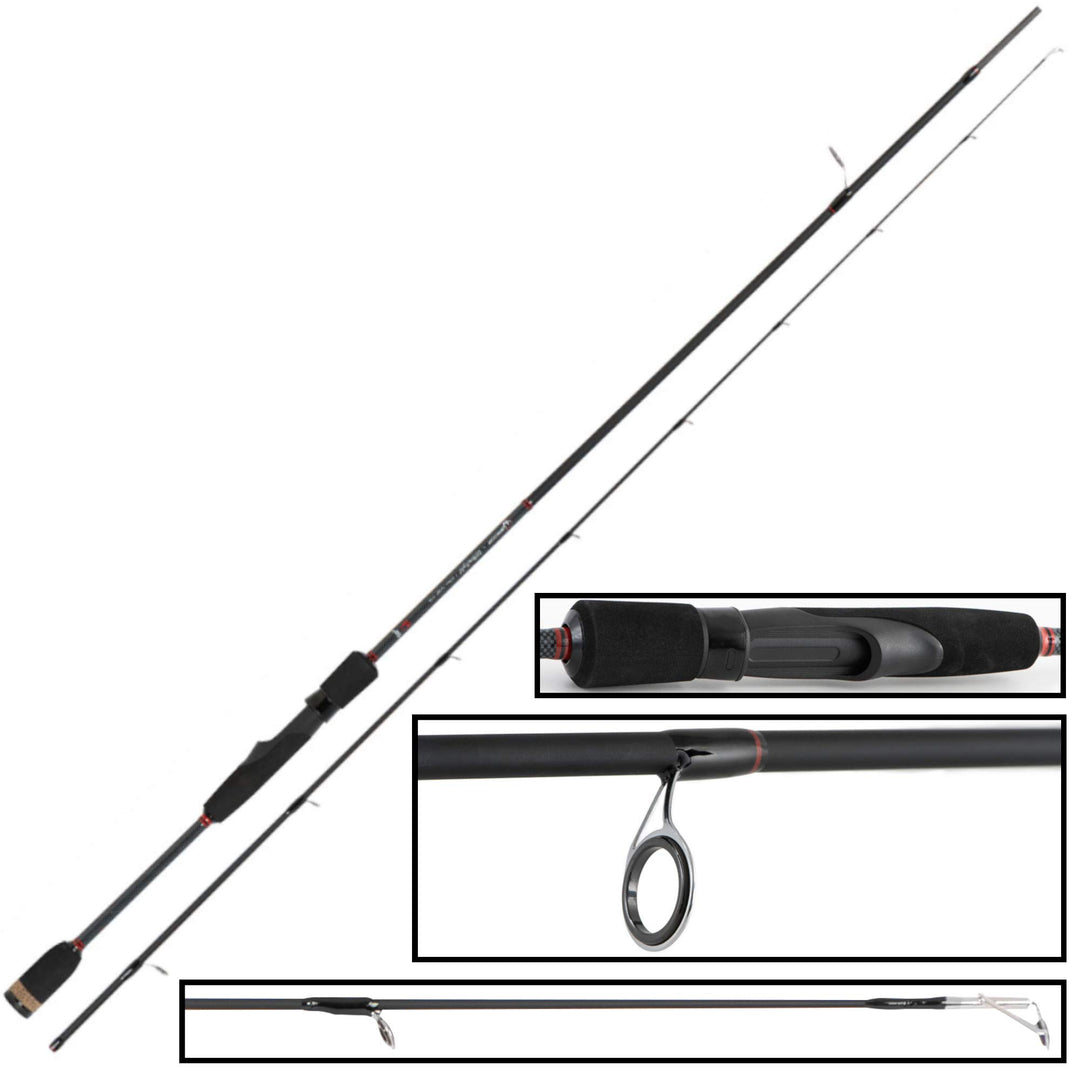 Fox Rage Warrior Ultra Light 2,10m 2-8g Rute - leichte Spinnrute für Barsche & Forellen, Barschrute