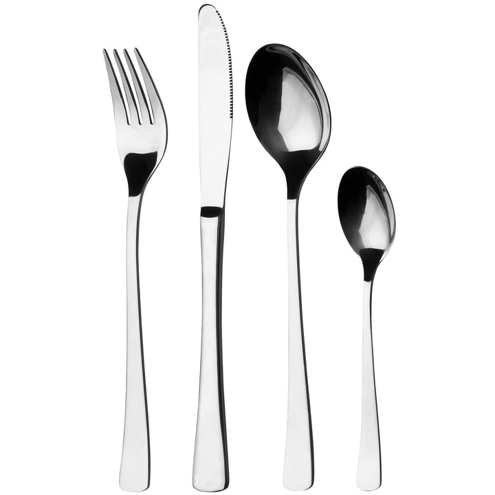 GRÄWE Besteckset für 6 Personen aus Edelstahl, Tafelbesteck Set 24-teilig, nickelfrei, rostfrei, han
