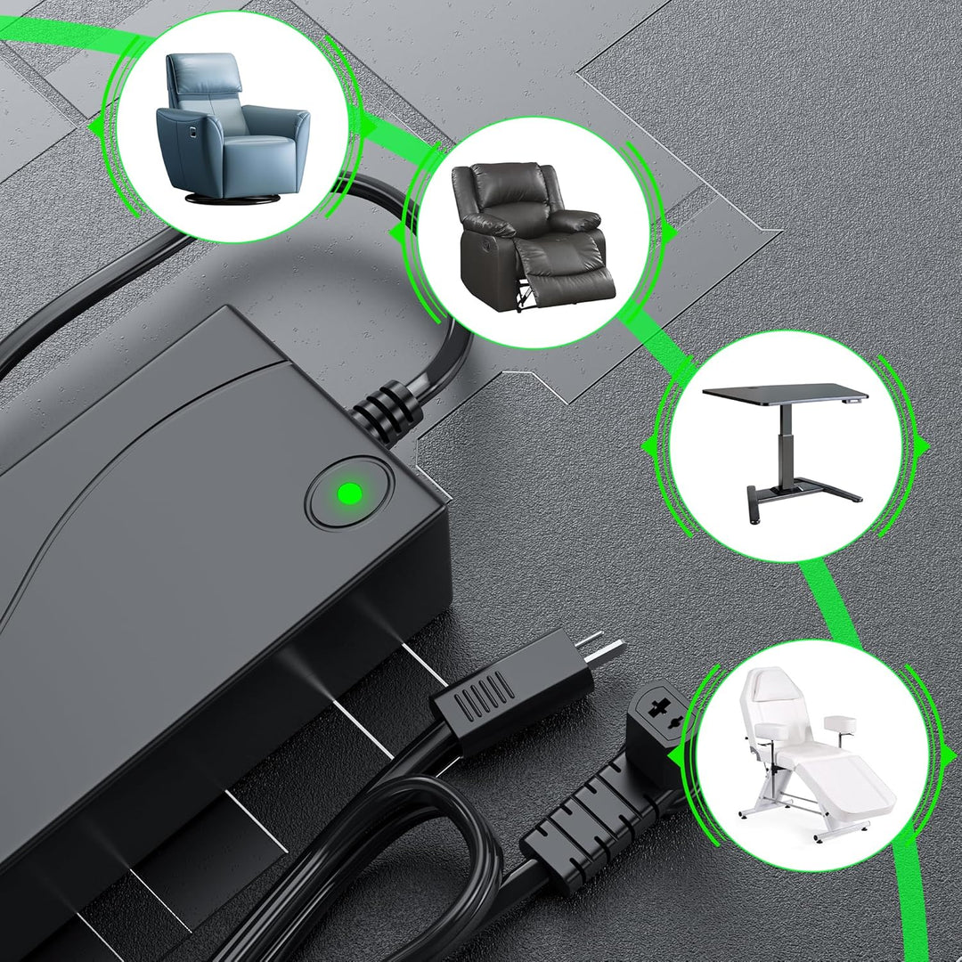 Netzempfänger AC/DC Schaltnetztransformator mit AC Netzteil Wandkabel 29V 2A Adapter für Liftstuhl o