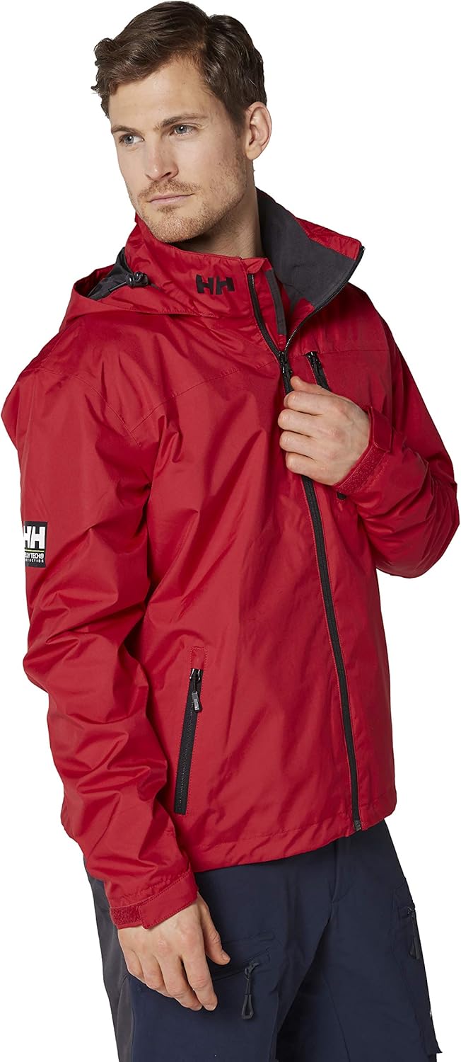 Helly Hansen Herren Crew Hooded Midlayer Jacket Jacke (1er Pack) S Rot, S Rot