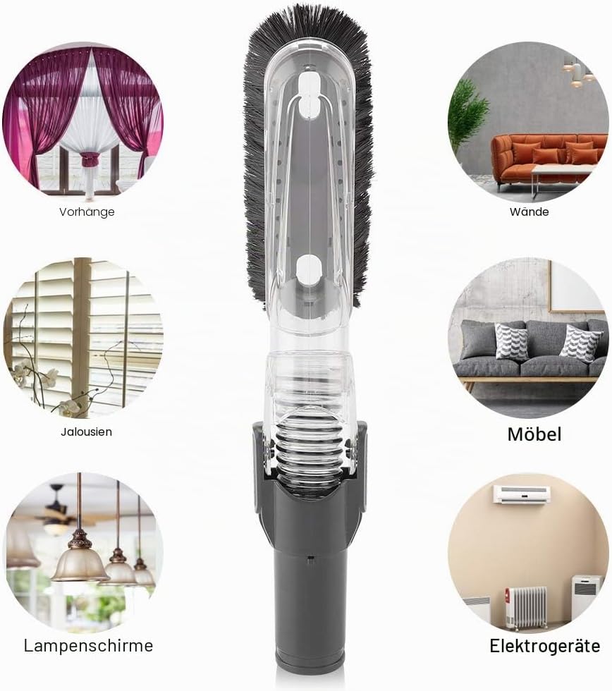 Fdit Soft Vacuum Dusting Brush 35mm-32mm Adapter für die Reinigung von Möbeldecken-Staubsauger-Aufsä