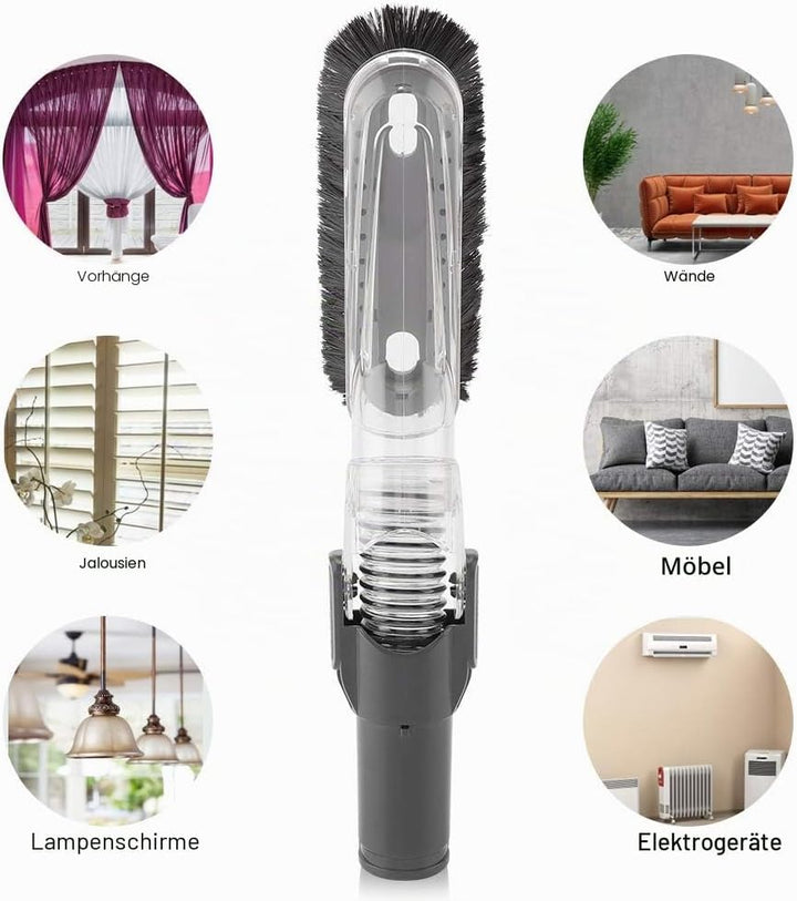 Fdit Soft Vacuum Dusting Brush 35mm-32mm Adapter für die Reinigung von Möbeldecken-Staubsauger-Aufsä