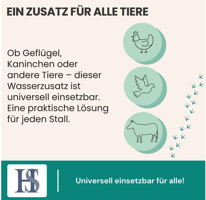 H&S Soft Acid IV+E 1000ml - Trinkwasserzusatz u.a. gegen E.Coli und Salmonellen bei Geflügel & Taube