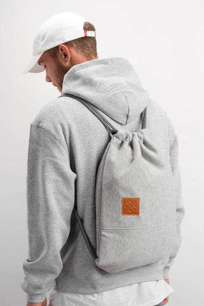 Manufaktur13 Sweat Sports Bag - Rough Jersey/Sweat Rucksack Hoodie Gym Bag Turnbeutel Sport Beutel T