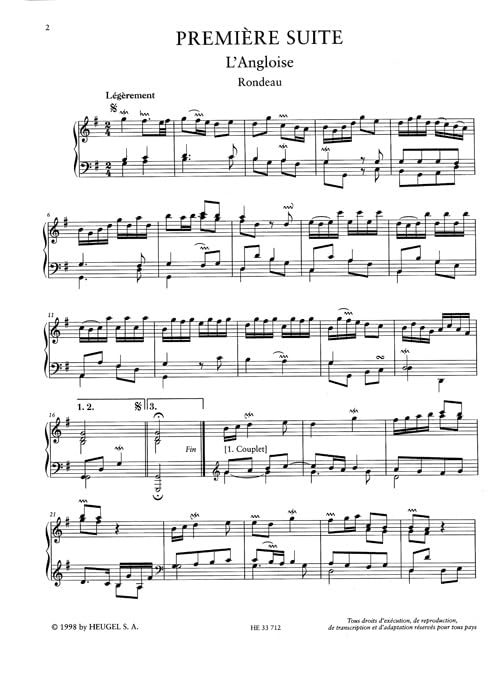 FIOCCO: PIECES DE CLAVECIN EDITION CRITIQUE DE D. PETECH.(LP 78), Musiknoten